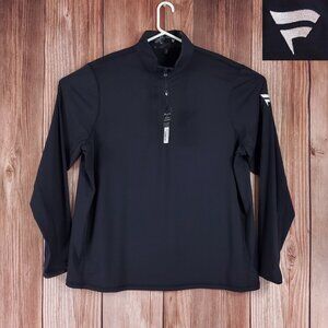 *READ* NWT Greyson Fanatics Mens Size XXL Tate Mockneck 1/4 Zip Pullover Black